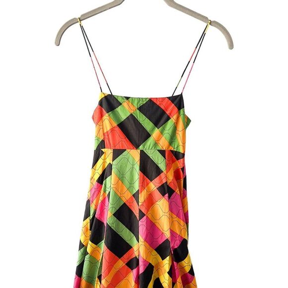 Anthropologie S/W/F Geometric Bandeau Spaghetti Strap Maxi Dress NEW Small - Picture 6 of 10